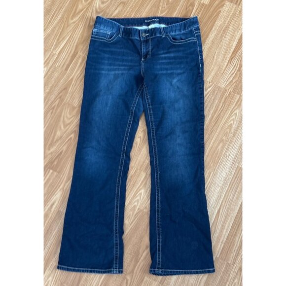 Maurices Womens 16 Regular Bootcut Blue Denim Jeans Stretch - Picture 4 of 6